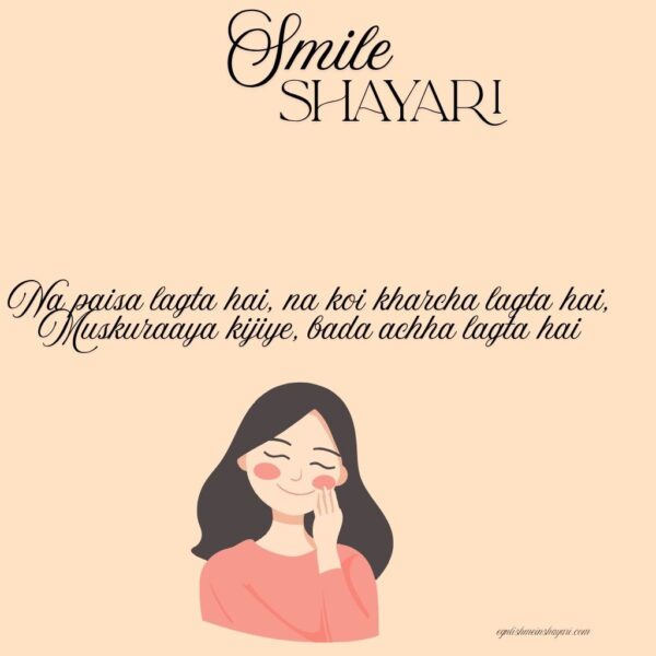 Muskurahat Shayari In English Hindi